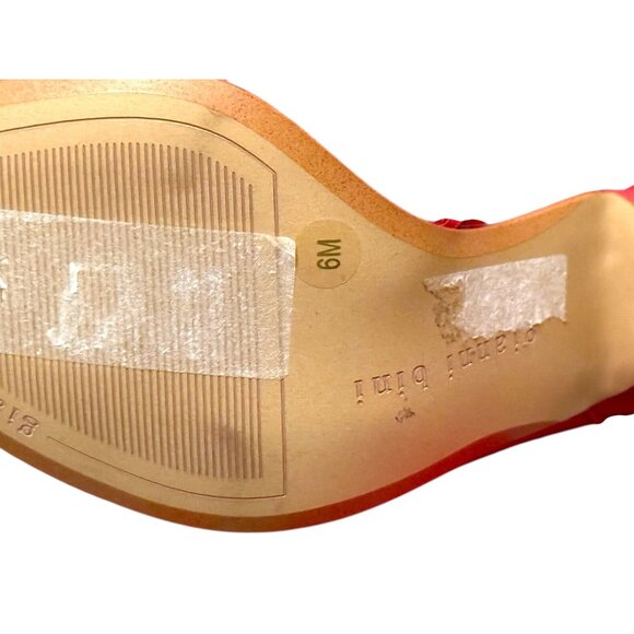 Gianni Bini Red Fold-Over Knee-High Heeled Boots Women 6M Leather NWOB - Picture 5 of 13